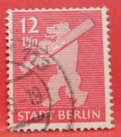 N°5 - 12 Pfennig - Année 1945 - Timbre Oblitéré Allemagne OPD Berlin - - Berlin & Brandebourg