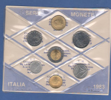 ITALIA 1983 Serie 7 Monete 5 10 20 50 100 200 500 Lire FDC UNC Italy Coin Set Private Issues Emissioni Private - Sets Sin Usar &  Sets De Prueba