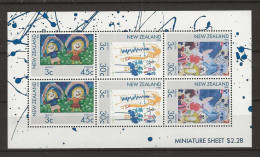 1986 MNH New Zealand Health Sheetlet Postfris** - Blocs-feuillets