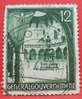 N°43 - 12 Groschen - Année 1940 - Timbre Oblitéré Allemagne Occupations 2de GM Gouvernement Général - - Altri & Non Classificati