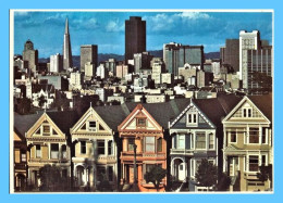 CPM - San Francisco (USA - California CA) - 8161. Quaint Victorian Homes Contrast With Modern Francisco Skyline - San Francisco