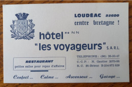 Loudéac - Hotel ** Les Voyageurs, Restaurant - 8.2 Cm X 12.8 Cm - Loudéac