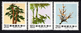 Taiwan - 1989 - Three Friends Of Winter IV - Trees - Pine, Bamboo, Plum - Mint Definitive Stamp Set - Neufs