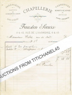 1894 VERVIERS Facture De FAUSTEN SOEURS : Parapluies, Cannes, Ombrelles, Casquettes - Otros & Sin Clasificación