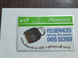 United Kingdom-(BTP073)-P.D.-SERVICES-(90)(5units)-(262H80129)(tirage-500)(price Cataloge-10.00£-mint) - BT Edición Privada