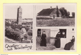 Terschelling 3-luik Met Klederdracht 1957 RY19946 - Terschelling