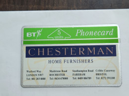 United Kingdom-(BTP078)-Chesterman Home Furnishers 2-(97)(5units)-(243C45528)(tirage-5.578)(price Cataloge-3.00£-mint) - BT Edición Privada