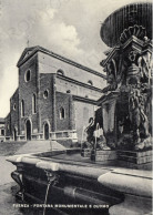 CARTOLINA  FAENZA,EMILIA ROMAGNA-FONTANA MONUMENTALE E DUOMO-STORIA,MEMORIA,CULTURA,BELLA ITALIA,NON VIAGGIATA 1954 - Faenza