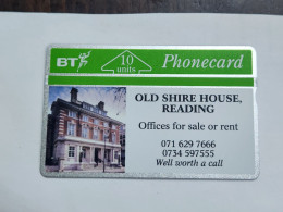 United Kingdom-(BTP081)-old Shire House Reading-(106)(10units)(243C20571)(tirage-5.450)(price Cataloge-3.00£-mint) - BT Privé-uitgaven