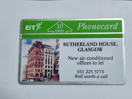 United Kingdom-(BTP082)-Sutherland House Glasgow-(110)(10units)(243C26812)(tirage-5.056)(price Cataloge-3.00£-mint) - BT Emissions Privées