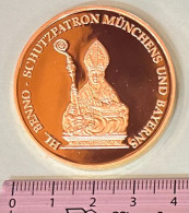 CREXP249 MEDALLA BEÑON DE MEISSEN PATRON DE MUNICH 2008 24 GR NUEVA - Autres & Non Classés