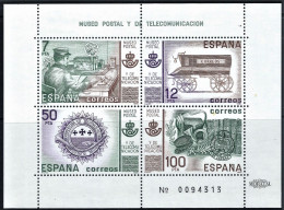 Museo Postal Y De Telecomunicacion -|- España, 1981 - MNH - Blocs & Hojas