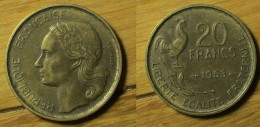 20 Francs 1953 - 20 Francs