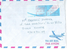 France > Machine Labels [ATM] > 1988 « Comète » 1992 Via Macedonia - 1988 Type « Comète »