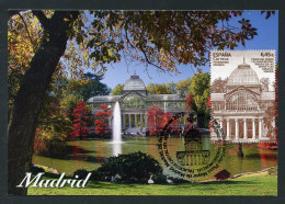 ESPAÑA SPAIN (2022) - Carte Maximum Card Madrid Palacio De Cristal Del Retiro Patrimonio Humanidad UNESCO World Heritage - Tarjetas Máxima