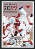 ESPAÑA SPAIN (2022) - Carte Maximum Card Tarjeta Máxima Fiestas San Fermín 2022 Pamplona Iruña, Festival, Sanfermines - Tarjetas Máxima