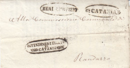 Italien Vollständiger Brief Aus Dem Jahr 1859 Von Catania Nach Randazzo - Sicilië