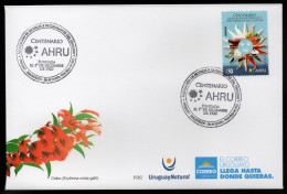 URUGUAY 2022 (Tourism, Hotels, Restaurants, Beef Steak, Wine, Food, Sun Of May) - 1 FDC - Hôtellerie - Horeca