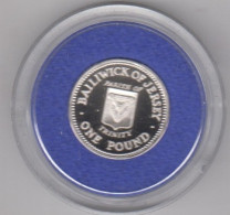 Jersey One Pound Coin Trinity Silver Proof Dated 1988 Parish Coin Series - Jersey