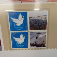 Blue Helmet Peace Corp Military China People CPR Personalized Stamps Presentation Book - Colecciones & Series