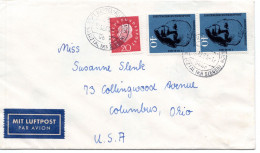 68847 - Bund - 1960 - 2@40Pfg Marshall MiF A LpBf STIFT KEPPEL-ALLENSBACH -> Columbus, OH (USA) - Lettres & Documents