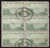 ESTADOS UNIDOS • LA CASA BLANCA • SELLOS USADOS DE 3 CENTS • EMISIÓN AÑO 1950 - Used Stamps