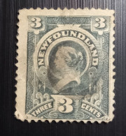 Terre Neuve  New Foundland 1890 Queen Victoria 3c Non Oblitéré - Unused Stamps