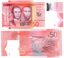 Jamaica 50 Dollars 2022 (2023) UNC - Jamaica