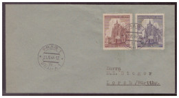 BM (007771)  Beleg Sieger FDC MNR 140/ 141 600 Jahre St.- Veits- Dom Prag Mit TST Prag Am 21.10.1944 - Briefe U. Dokumente