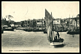 A64  ROYAUME-UNI CPA  FOLKESTONE - INNER HARBOUR & FISHMARKET - Collections & Lots