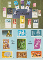 ISRAËL. Lot 2 Cpm 10x15. "Stamps Of Israël" (Série De Timbres ) Edit. ISRANOF N° 2177 + PALPHOT N° 6318 - Israel