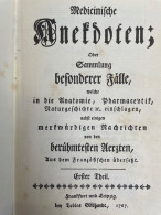 Medicinische Anekdoten; Oder Sammlung Besonderer Fälle, Welche In Die Anatomie, Pharmaceutik, Naturgeschichte - Santé & Médecine