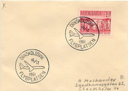 SVERIGE - FLYGPLATSEN  -  ORNSKOLOSVIK - SKELLEFTEA - JONKOPING - Covers & Documents