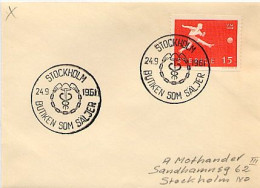 SVERIGE - STOKHOLM - BUTIKEN SOM SALJER  1961 - Lettres & Documents