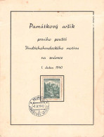 BÖHMEN U. MÄHREN - GEDENKBLATT 1.4.1940 NEUHAUS / *2074 - Cartas & Documentos