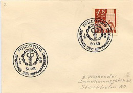 SVERIGE - JONKOPING - 1959 - LANS KOPMANNAFURBUND - Brieven En Documenten