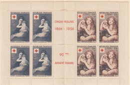 CROCE ROSSA FRANCESE - CROIX ROUGE FRANCAISE  /  90° Anniversario 1864-1954 - Fiscale Zegels