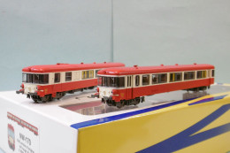 Mikadotrain / REE - Autorail EAD D'origine X 4509 + XR 8522 Toit Rouge Lyon-Vaise SNCF ép. III Réf. NW-170 Neuf N 1/160 - Loks