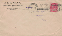 McLea Montreal 1901 > Jean Arichat Nova Scotia - Union Jack Flaggenstempel - Covers & Documents