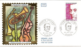 197  ---  PARIS   1er Jour  FDC  Francis Poulenc - Musique