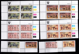 !984 SOUTH AFRICA VENDA SPECIAL OFFER, ALL 17 MNH Stamps,20 Control Blocks,5 FDCs,4 First Day Sheets,16 Cancelled Pairs - Venda