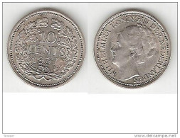 Netherlands 10 Cents 1937   Km 163    Xf+ - 10 Cent
