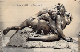 ART - SCUPTURE -- Musée De Liège - Le Faune Mordu - Carte Postale Ancienne - Sculture