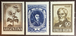Argentina 1969 Definitives Flowers MNH - Unused Stamps