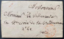 Lettre 1793 Petite Poste Privée De PARIS Indicatif De Boitiers " J/4 " En Port Payé  Dateur Rouge " PP /PARIS "  TTB - …-1845 Vorphilatelie