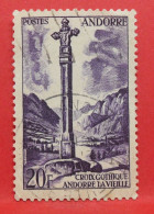 N°152 - 20 Francs - Année 1955 - Timbre Oblitéré Andorre Français - - Gebraucht