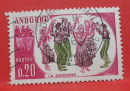 N°179 - 0.20 Franc - Année 1963 - Timbre Oblitéré Andorre Français - - Usati