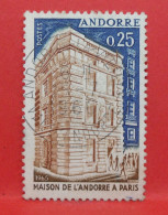 N°194 - 0.25 Franc - Année 1965 - Timbre Oblitéré Andorre Français - - Usados