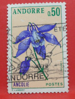 N°251 - 0.50 Franc - Année 1973 - Timbre Oblitéré Andorre Français - - Usati