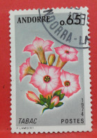 N°256 - 0.65 Franc - Année 1974 - Timbre Oblitéré Andorre Français - - Oblitérés